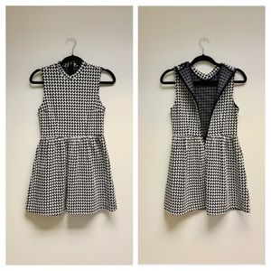 Houndstooth Mini Flare Dress - Forever 21